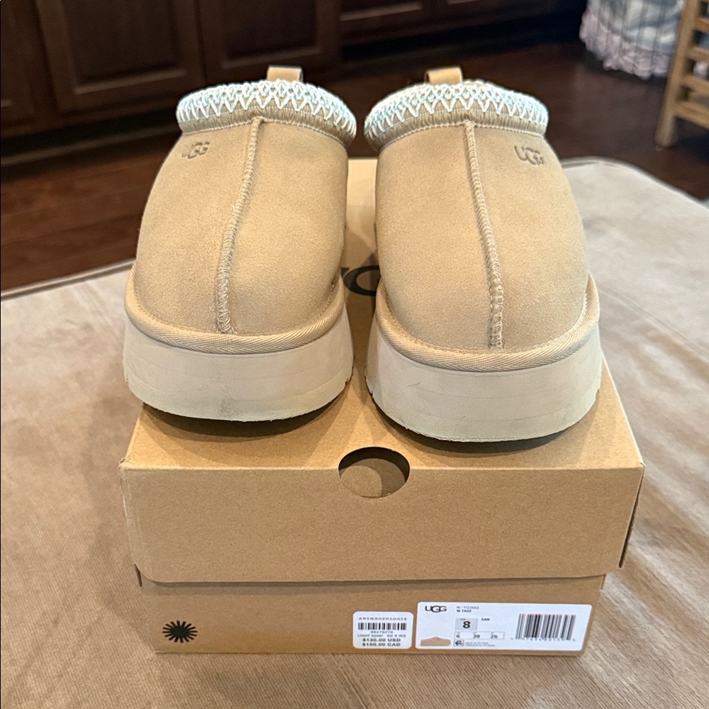 UGG Tazz Slides Sand Size 8. Excellent used condition.